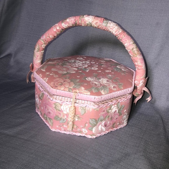 Other Vintage Pink Sewing Box Poshmark